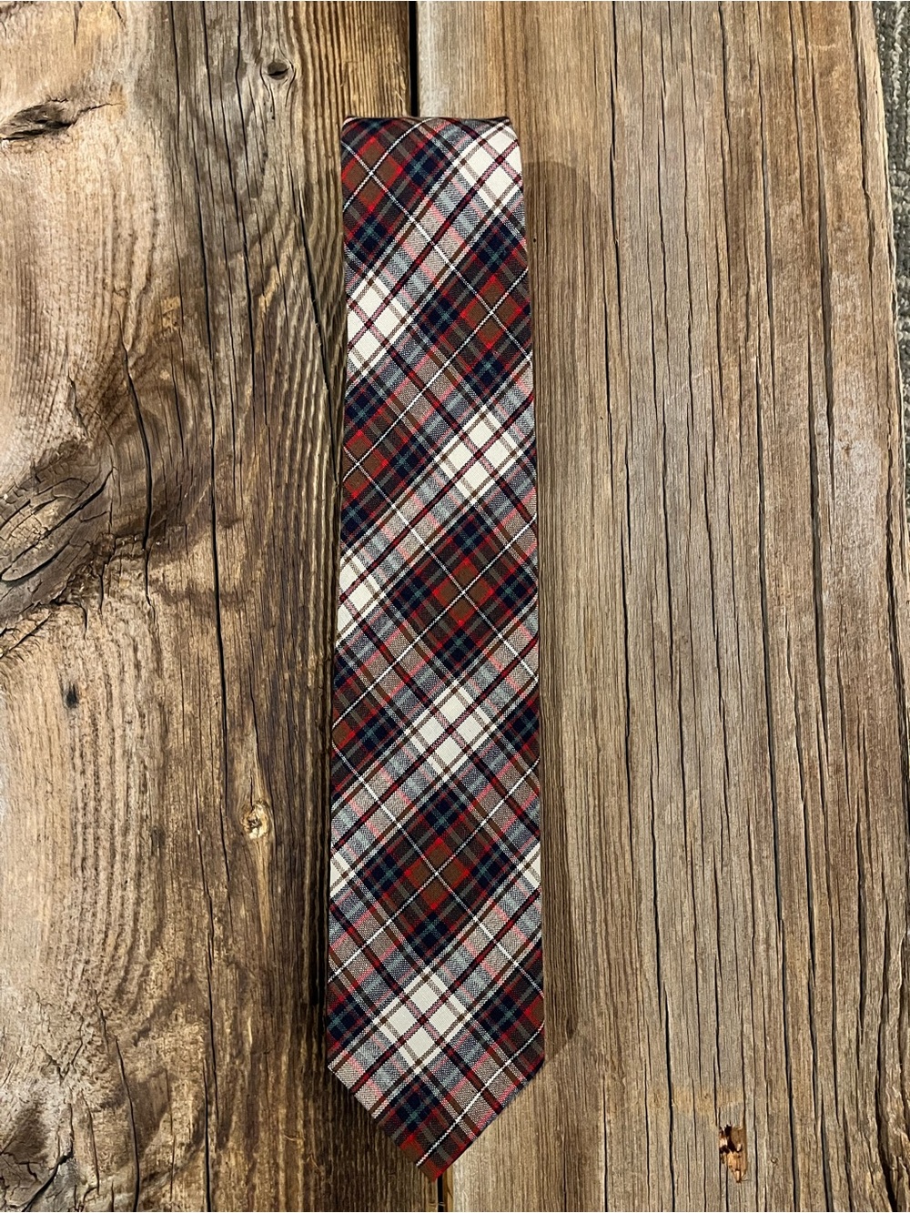 Vintage Pendleton 100% Wool Classic Plaid Men's Tie